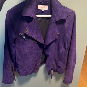 Reiss purple suede style jacket USA 2